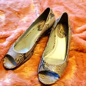 Size 9 NikeAir Cole Haan Faux Snakeskin Wedges